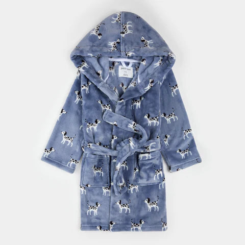 Blue Dalmatians Hooded Robe