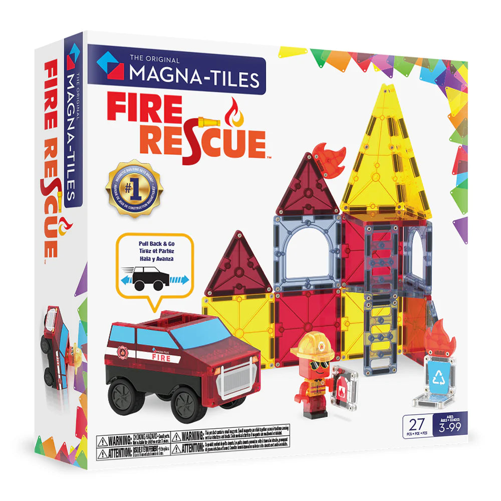Magna-Tiles® Fire Rescue 27-Piece Set