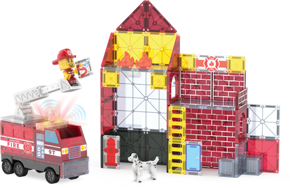 Magna-Tiles® Fire Station 50-Piece Set