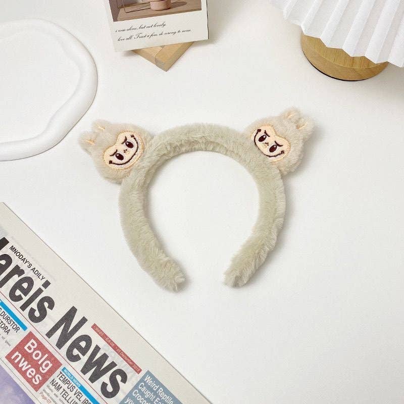 Labubu Furry Spa Headband SPA