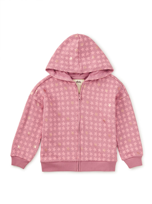Metallic Stars Easy Fit Hoodie