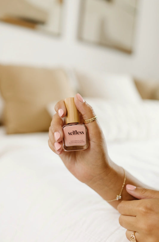 Selfless - Nail Polish with Inspiring Reminder - Light Pink