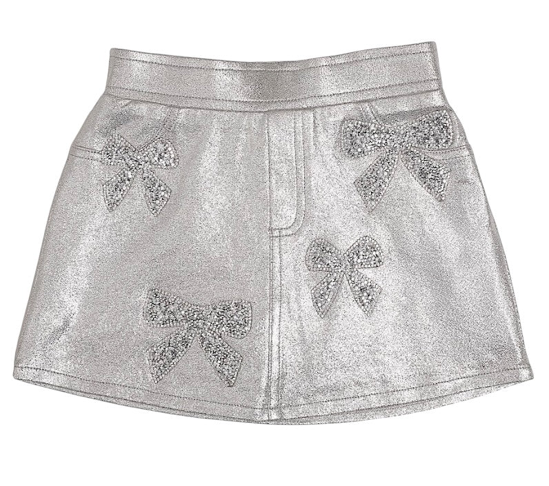 Silver Bow Skort wtih Built In Shorts