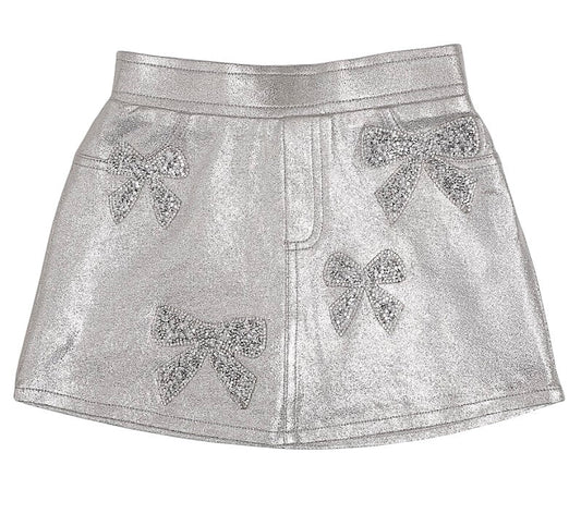Silver Bow Skort wtih Built In Shorts