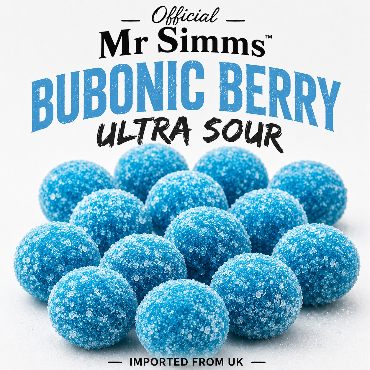 Mr. Simms Sweet Shoppe: Bubonic Berry Ultra Sour (100g) Imported From England