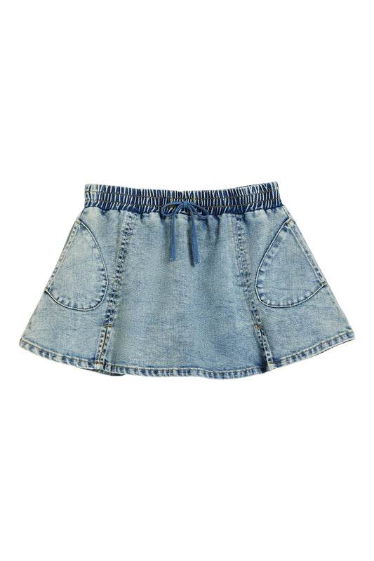 Skater Skort in Indigo