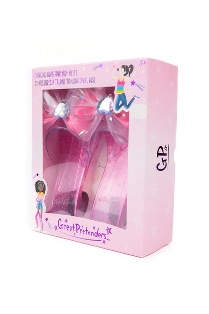 Dancing Diva Pink High Heels (One Size)