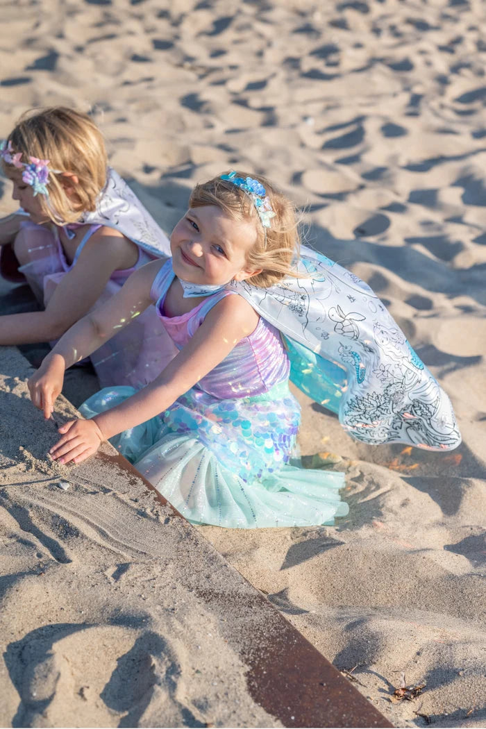 Mermaid Dreamscape Color In Cape,  Size 4-6