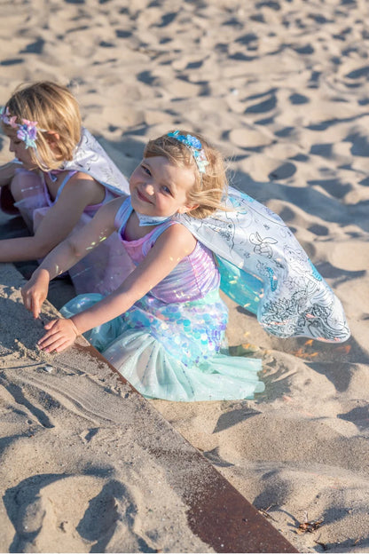 Mermaid Dreamscape Color In Cape,  Size 4-6
