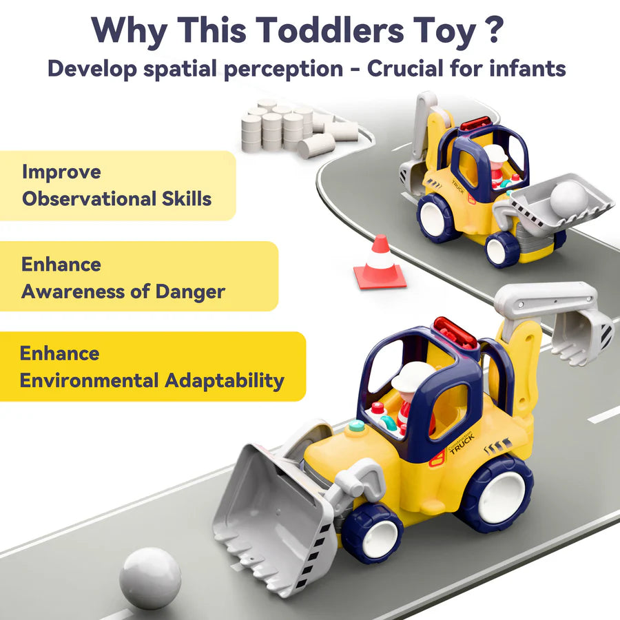 Toddler Remote Control Construction Truck Toy