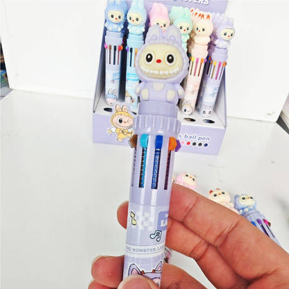 Labubu 6-Color Cartoon Ballpoint Pen