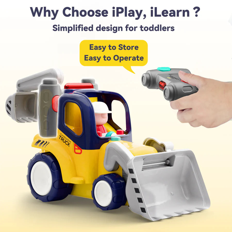 Toddler Remote Control Construction Truck Toy