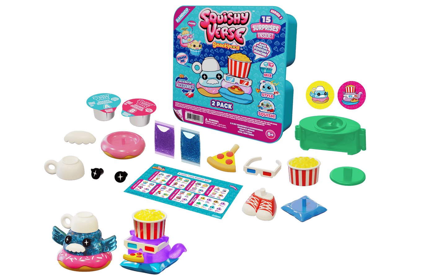 SquishyVerse Snackipoos 2-Pack