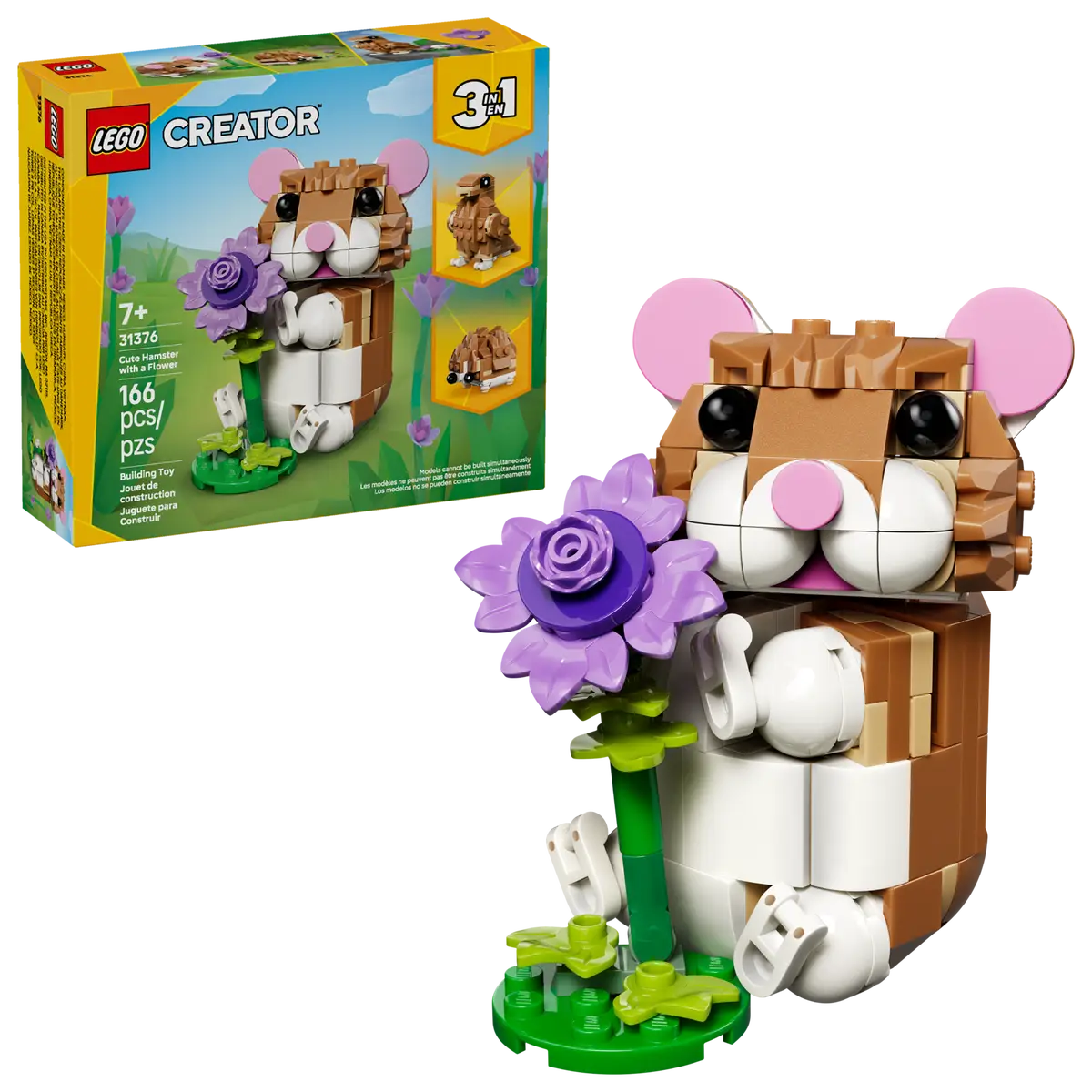 Creator 31376 Cute Hamster with a Flower