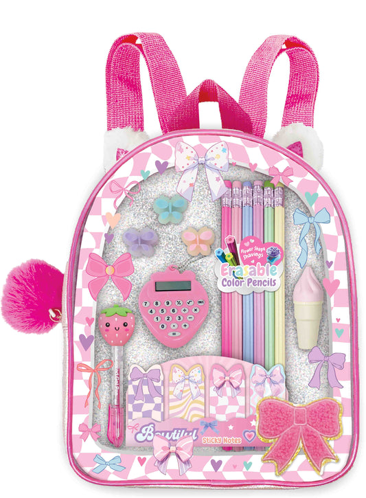 Bowtiful Writing Stash Mini Backpack