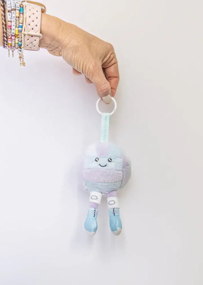 Purple & Blue Plushie Volleyball Keychain
