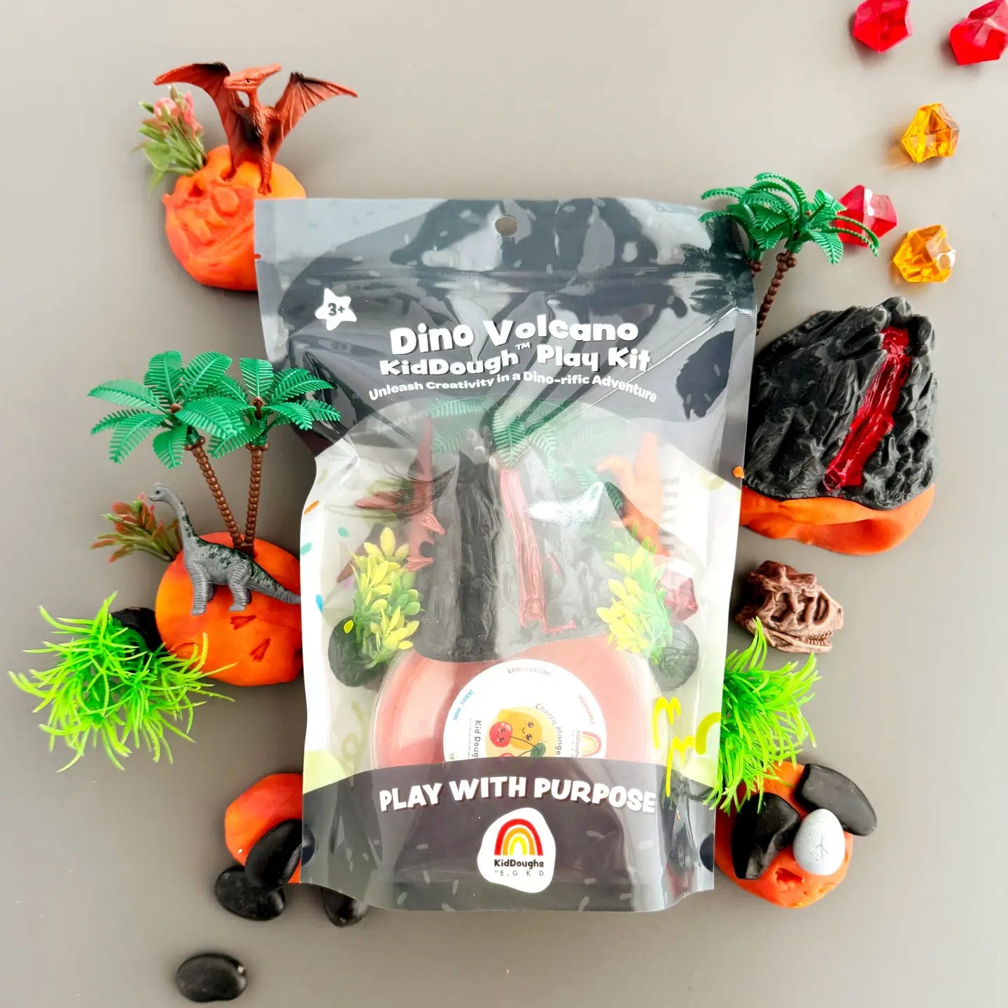 EGD Dino Volcano Kiddough Play Kit