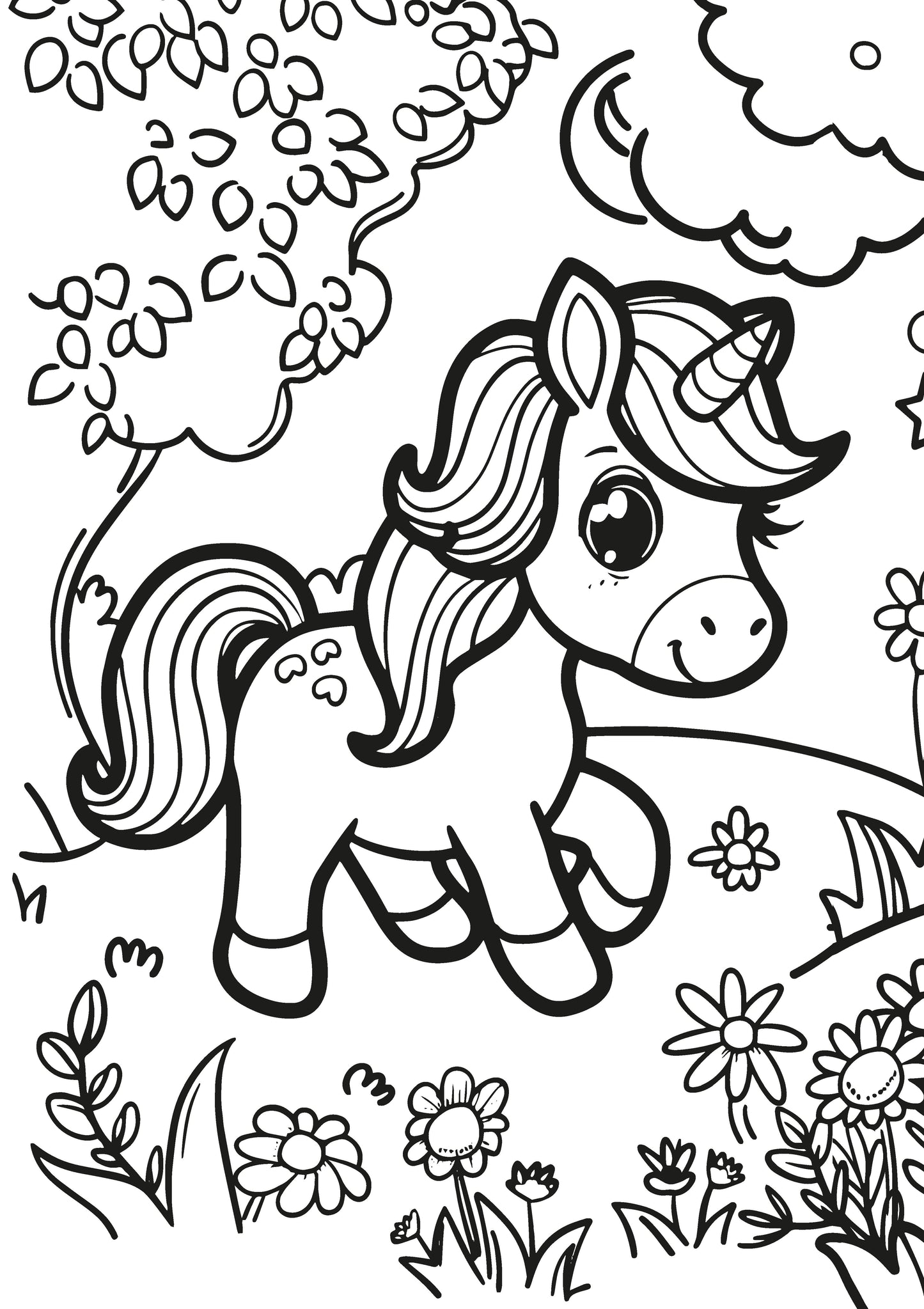Unicorn Dreams XXL Coloring Book