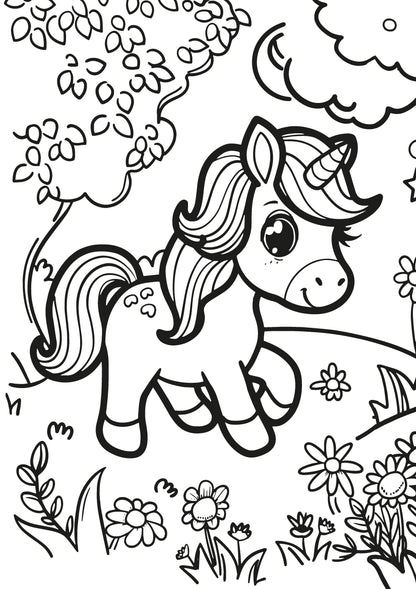 Unicorn Dreams XXL Coloring Book