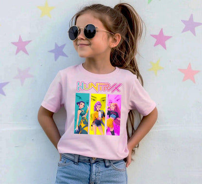 KPOP Huntrix Tee - Girls Vertical on White