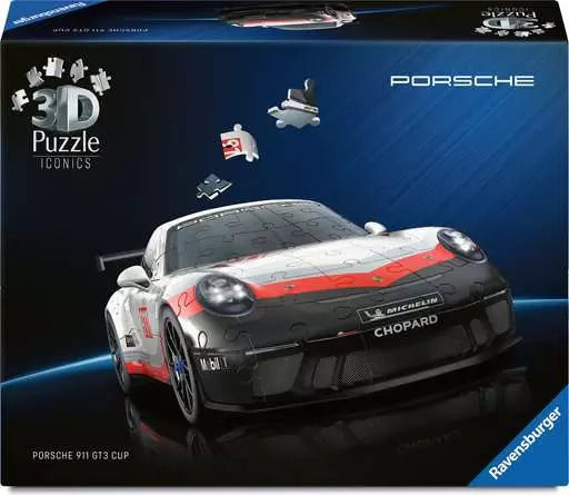 3D Iconics Porsche 911 GT3 Cup Salzb. 108 piece Puzzle