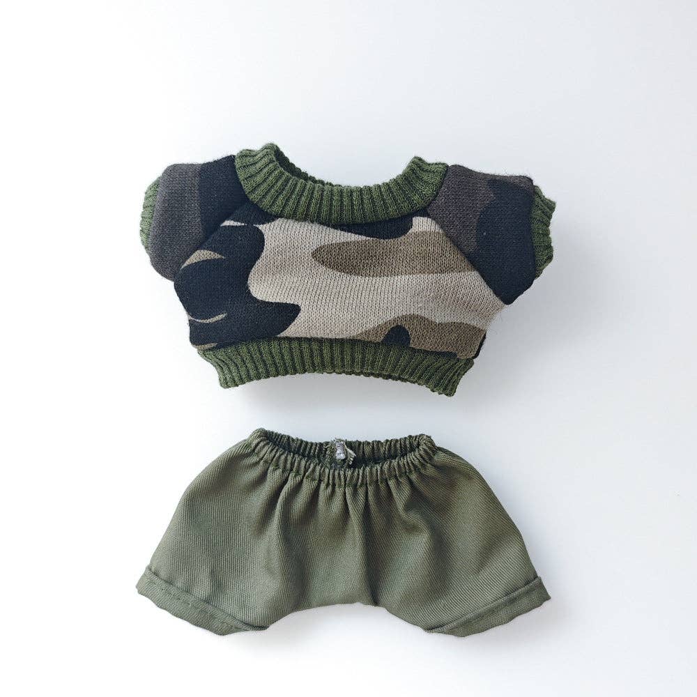 Labubu Clothes Camouflage Outfit