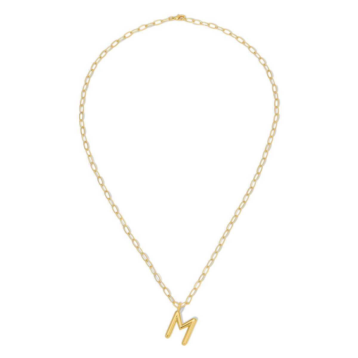 Puffy Letter Initial Necklace Big Bundle - 128 pc + Display