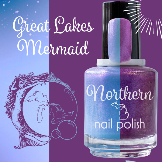 Great Lakes Mermaid ~ SUN/UV Color-Changing Nail Polish Vegan