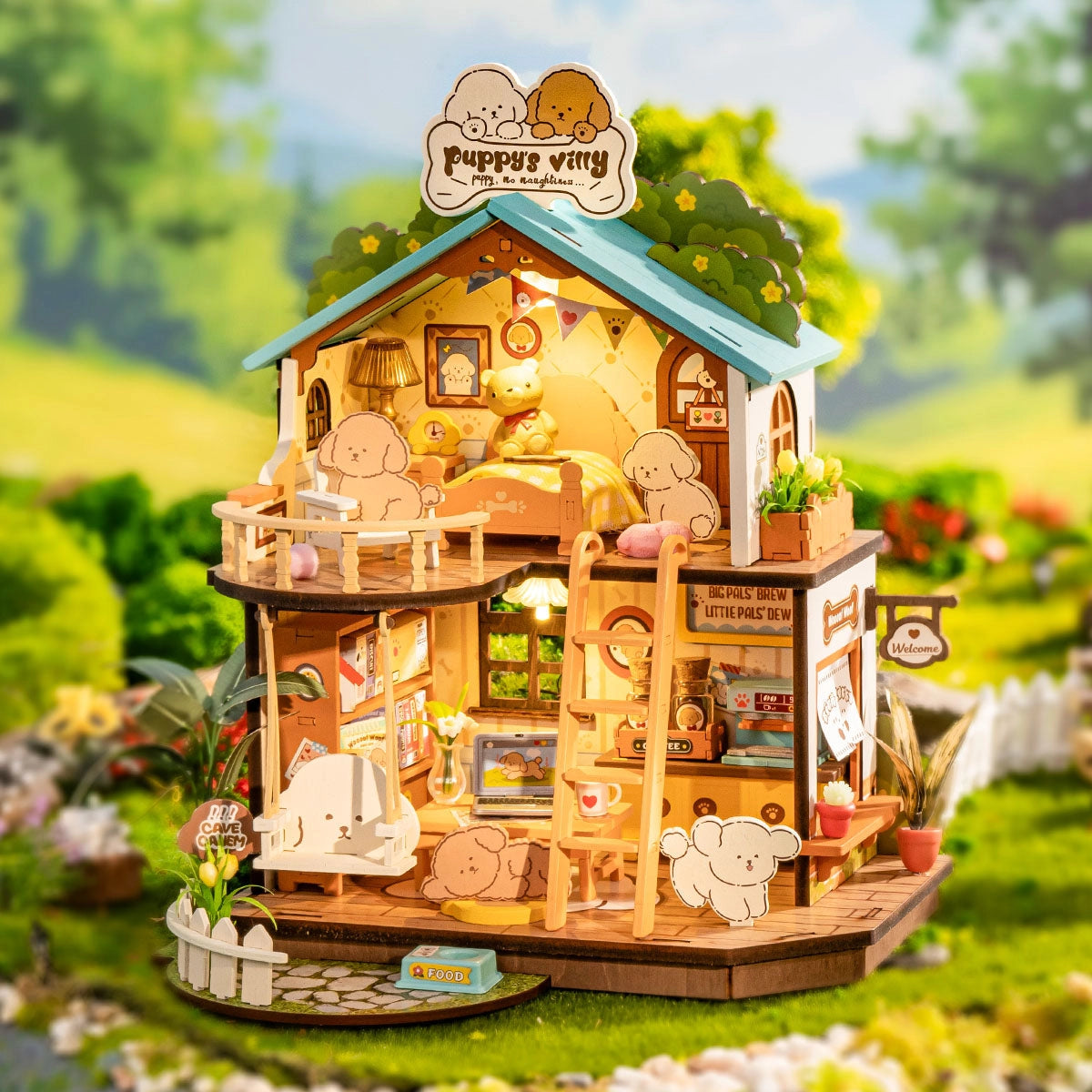 Miniature Puppy's Cozy Villa