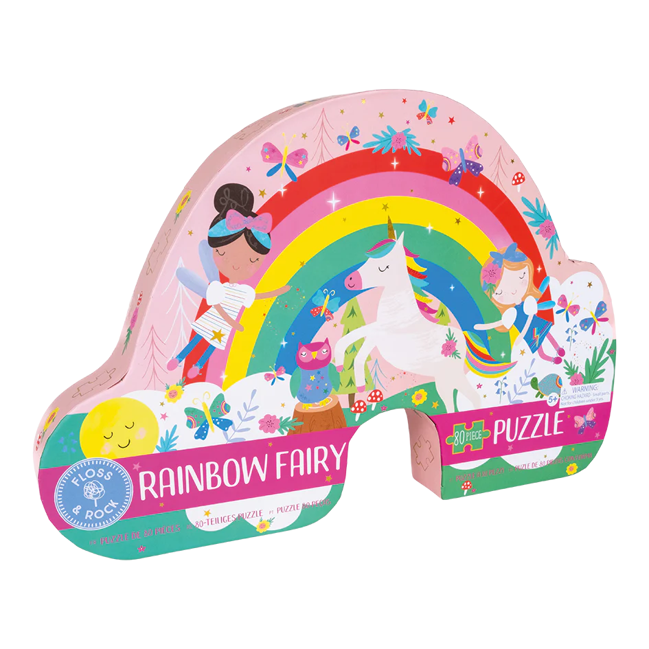 Shaped 80pc Puzzle - Rainbow Fairy