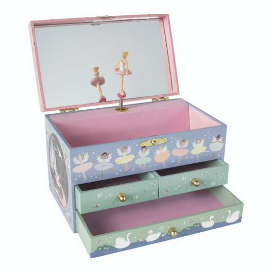 Enchanted Ballet 3 Drawer Jewlery Box