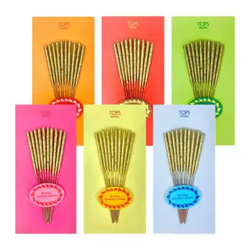 Mini 4" Gold Birthday Sparklers - Set of 10