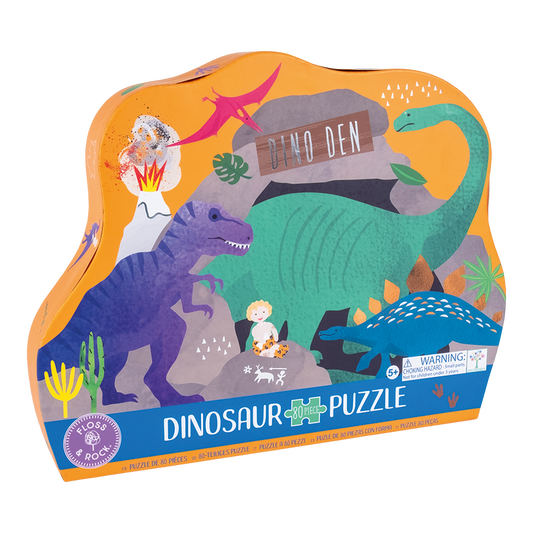 Shaped 80pc Puzzle - Dinosaur