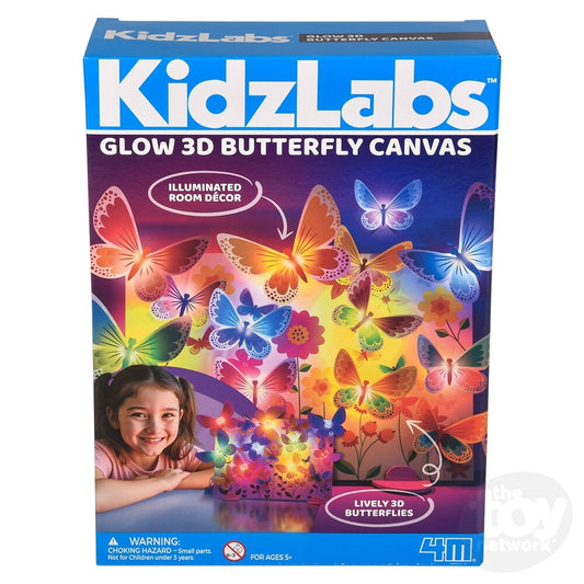 KidzLabs Glow 3D Butterfly Canvas