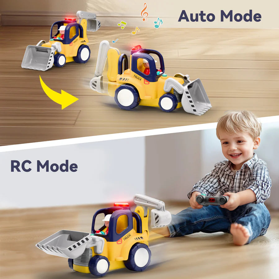 Toddler Remote Control Construction Truck Toy