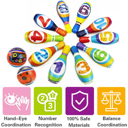 Soft Number Bowling Set