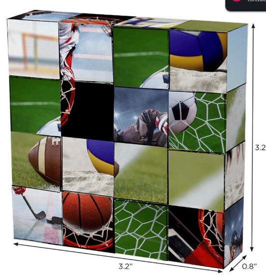 Click Blocks - Magnetic 16 pc Sports Puzzle