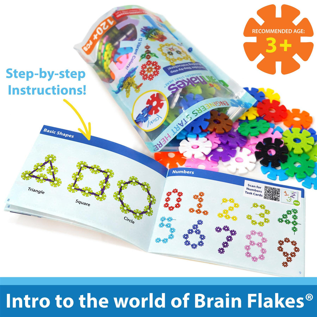 Brain Flakes 120pcs Starter Set (Multi-color)