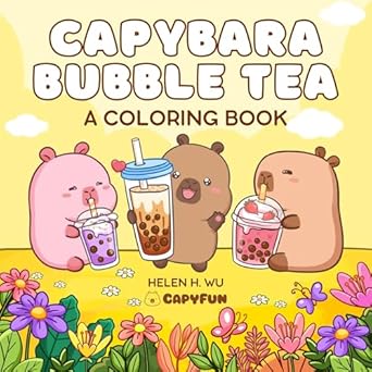 Capybara Bubble Tea: A Coloring Book