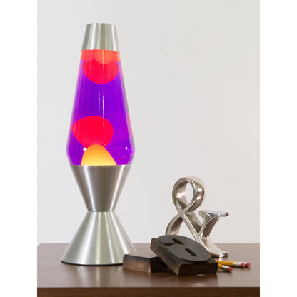 16.3″ LAVA Lamp – Yellow/Purple/Silver
