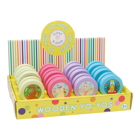 Classic Wooden Yo Yo - Princess / Construction / Rainbow Fair