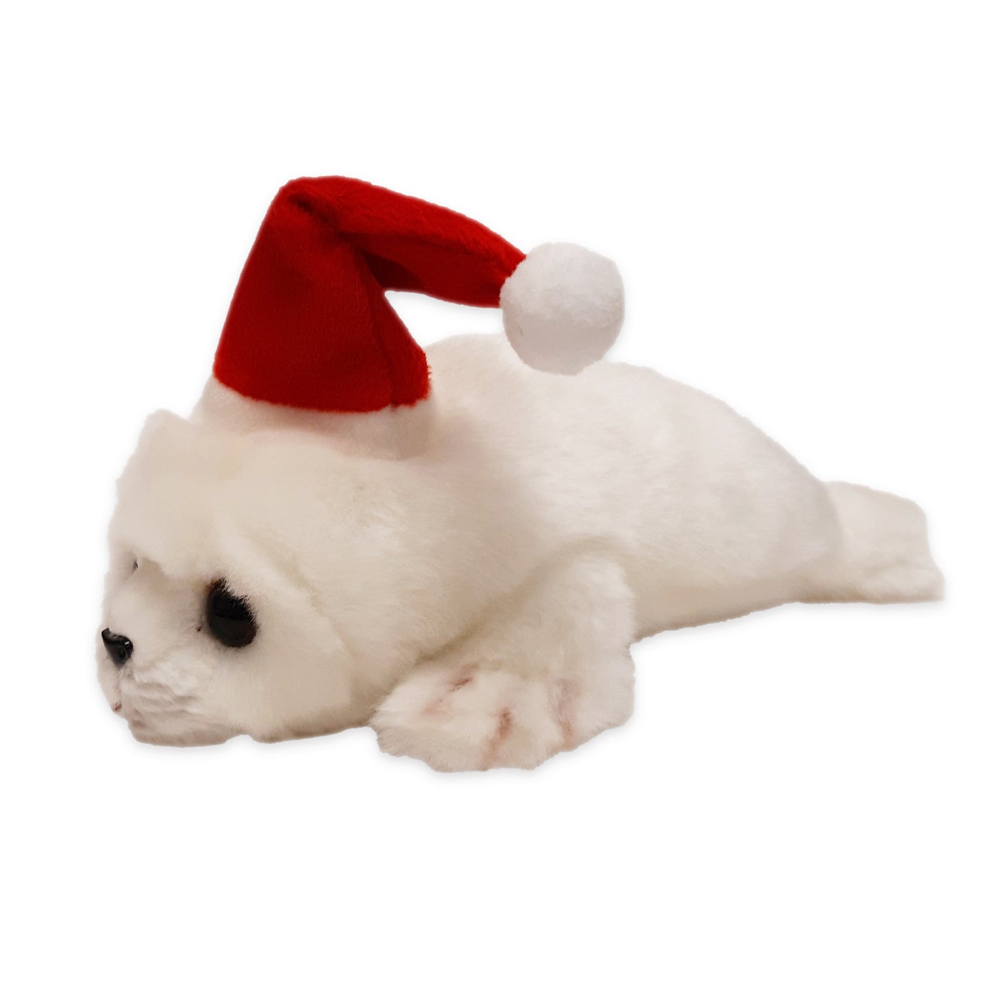 Lucy the Seal 9" with Santa Hat