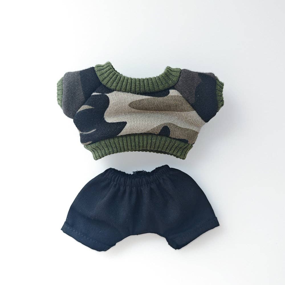 Labubu Clothes Camouflage Outfit