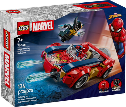 Marvel 76336 Spider-Man Car vs. Venomized Wolverine