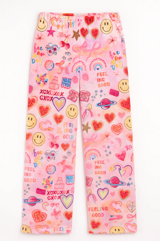 Preppy Goose Happy Collage Pant