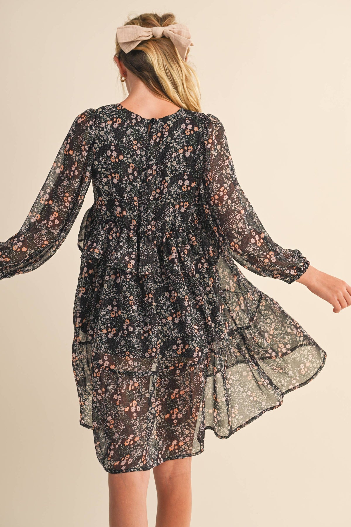 Layered Hi Low Midi Dress