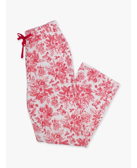 Red Jingle Toile Adult PJ Pants