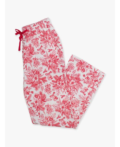 Red Jingle Toile Adult PJ Pants