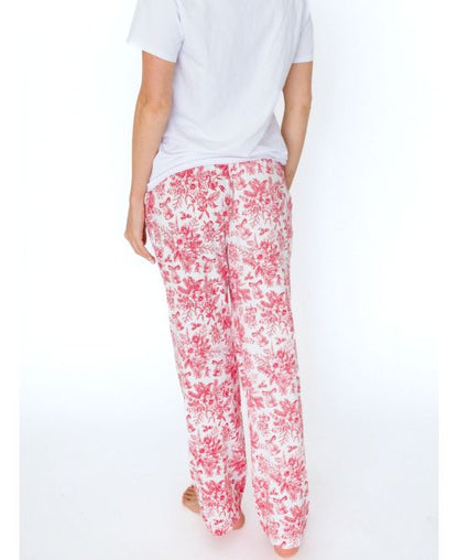 Red Jingle Toile Adult PJ Pants