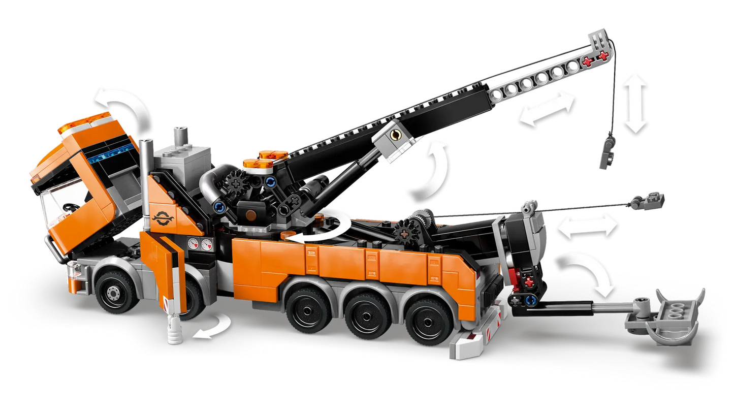 60467 Heavy-Duty Recovery Tow Truck with Crane